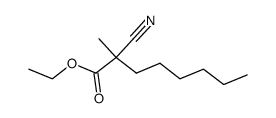 2-cyano-2-methyl-octanoic acid ethyl ester结构式