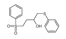 4-(benzenesulfonyl)-1-phenylsulfanylbutan-2-ol结构式