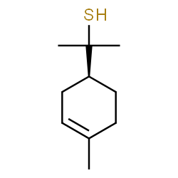 (S)-alpha,alpha,4-trimethylcyclohex-3-ene-1-methanethiol结构式
