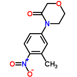 4-(3-Methyl-4-nitrophenyl)-3-morpholinone结构式