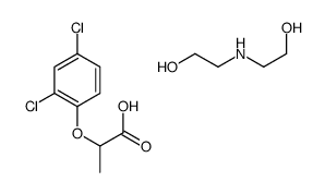 bis(2-hydroxyethyl)ammonium ()-2-(2,4-dichlorophenoxy)propionate Structure