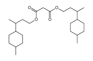 bis[3-(4-methylcyclohexyl)butyl] propanedioate Structure