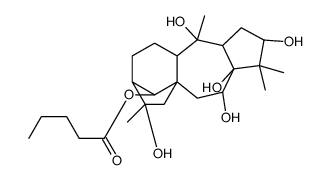 Grayanotoxane-3,5,6,10,14,16-hexol, 14-pentanoate, (3-beta,6-beta,14R)- Structure