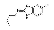2-Benzothiazolamine,N-butyl-6-methyl-(9CI)结构式