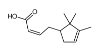 4-(2,2,3-trimethylcyclopent-3-en-1-yl)but-2-enoic acid Structure