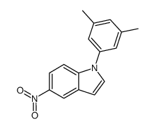 1-(3,5-dimethylphenyl)-5-nitro-1H-indole结构式