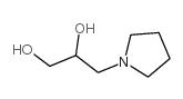 3-PYRROLIDINO-1,2-PROPANEDIOL Structure