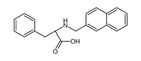 (2S)-2-(naphthalen-2-ylmethylamino)-3-phenylpropanoic acid结构式