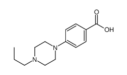 4-(4-丙基哌嗪-1-基)苯甲酸结构式