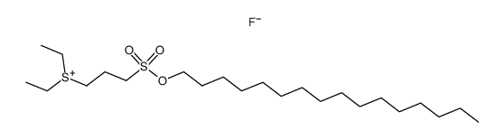 S,S-diethyl-S-3-((hexadecyloxy)sulfonyl)propylsulfonium fluoride Structure