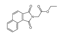 (1,3-dioxo-1,3-dihydro-benz[e]isoindol-2-yl)-acetic acid ethyl ester结构式