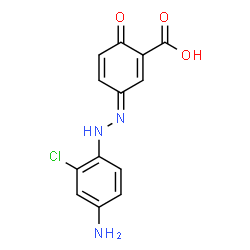 5-[(4-amino-2-chlorophenyl)azo]salicylic acid结构式