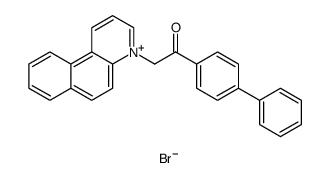 Benzo[f]quinolinium, 4-(2-[1,1'-biphenyl]-4-yl-2-oxoethyl)-, bromide结构式
