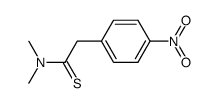 N,N-dimethyl-2-(4-nitrophenyl)ethanethioamide Structure