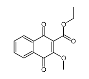 ethyl 3-methoxy-1,4-dihydro-1,4-dioxo-2-naphthoate结构式