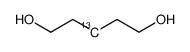 (3-13C)Pentan-1,5-diol结构式