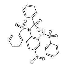 1-di(phenylsulfonyl)amino-2-phenylsulfonylamino-4-nitrobenzene结构式