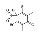 3,4,5-tribromo-2,6-dimethyl-4-nitrocyclohexa-2,5-dien-1-one Structure