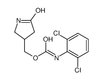 (5-oxopyrrolidin-3-yl)methyl N-(2,6-dichlorophenyl)carbamate Structure