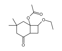 (7-ethoxy-4,4-dimethyl-2-oxo-6-bicyclo[4.2.0]octanyl) acetate Structure