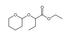 ethyl (2RS)-2-[(2'RS)-tetrahydropyranyloxy]butanoate结构式