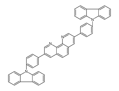 1,10-Phenanthroline, 3,8-bis[4-(9H-carbazol-9-yl)phenyl] Structure