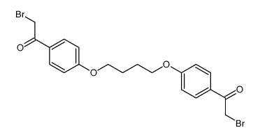 2-bromo-1-[4-[4-[4-(2-bromoacetyl)phenoxy]butoxy]phenyl]ethanone Structure