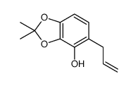 2,2-dimethyl-5-prop-2-enyl-1,3-benzodioxol-4-ol Structure