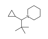 1-(1-cyclopropyl-2,2-dimethylpropyl)piperidine结构式