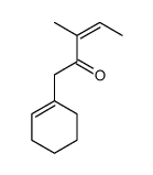 1-(cyclohexen-1-yl)-3-methylpent-3-en-2-one结构式