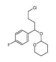 2-[4-chloro-1-(4-fluorophenyl)butoxy]oxane Structure