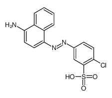 5-[(4-aminonaphthalen-1-yl)diazenyl]-2-chlorobenzenesulfonic acid结构式