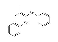 (2-methyl-1-phenylselanylprop-1-enyl)selanylbenzene Structure