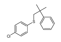 1-chloro-4-(2-methyl-2-phenylpropyl)sulfanylbenzene结构式