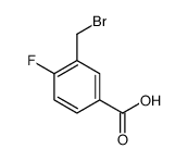 3-(Bromomethyl)-4-fluorobenzoicacid structure
