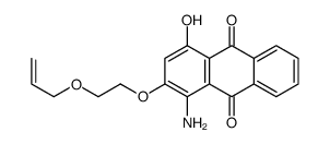 1-amino-4-hydroxy-2-(2-prop-2-enoxyethoxy)anthracene-9,10-dione结构式