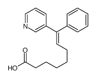 8-phenyl-8-pyridin-3-yloct-7-enoic acid结构式