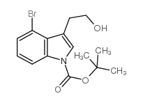 n-boc-4-bromotryptophol structure