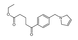 ETHYL 5-OXO-5-[4-(3-PYRROLINOMETHYL)PHENYL]VALERATE Structure