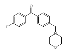 4-FLUORO-4'-MORPHOLINOMETHYL BENZOPHENONE结构式