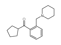 CYCLOPENTYL 2-(PIPERIDINOMETHYL)PHENYL KETONE结构式
