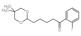 5-(5,5-DIMETHYL-1,3-DIOXAN-2-YL)-2'-FLUOROVALEROPHENONE结构式