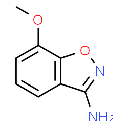 1,2-Benzisoxazol-3-amine,7-methoxy-(9CI) Structure