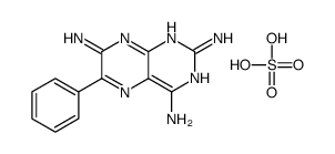 6-phenylpteridine-2,4,7-triamine,sulfuric acid Structure