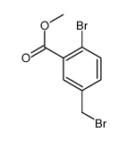 Methyl 2-bromo-5-(bromomethyl)benzoate Structure