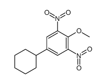 5-cyclohexyl-2-methoxy-1,3-dinitrobenzene结构式