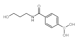 (4-((3-HYDROXYPROPYL)CARBAMOYL)PHENYL)BORONIC ACID Structure