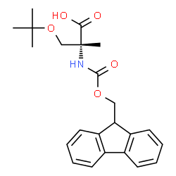 Fmoc-α-methyl-D-Serine(OtBu)结构式