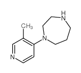 1-(3-methylpyridin-4-yl)-1,4-diazepane结构式