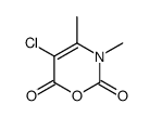5-chloro-3,4-dimethyl-1,3-oxazine-2,6-dione结构式